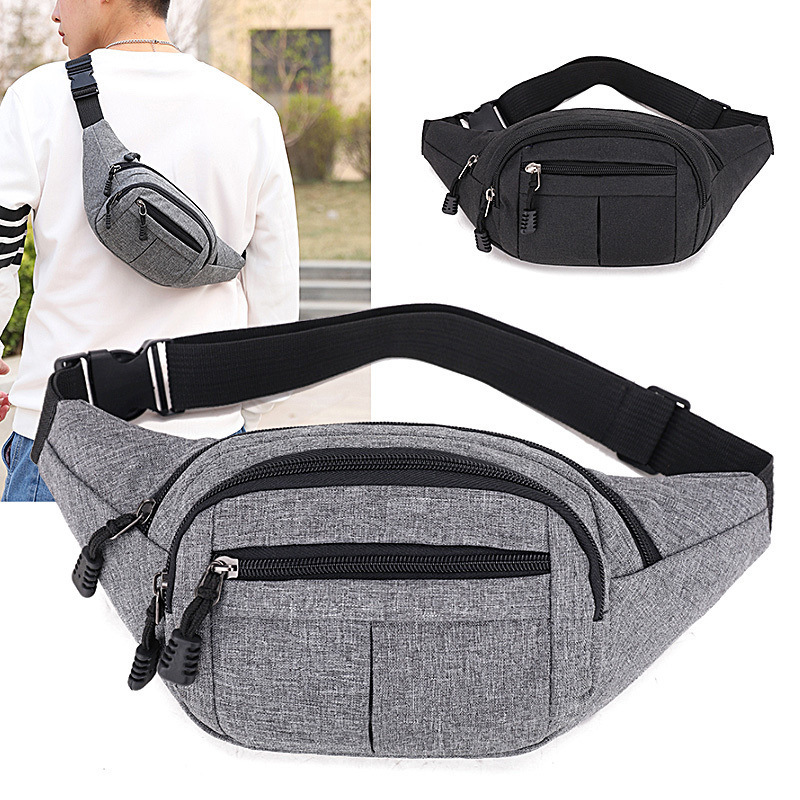 Waist Bag for Men and Women, Multifunctional, Large Capacity, Water-Resistant, Cash Register Business Bag, Wear-Resistant, Outdoor Sports Phone Bag, Wallet