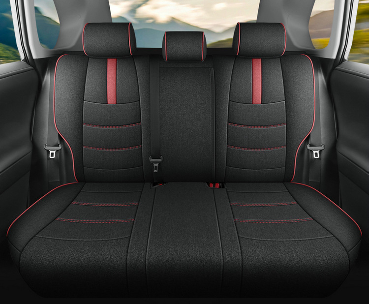 Toyota Rav4 Special Seat Covers, Linen Full-Cover Seat Cushions, Suitable for All Seasons, 20-25 Model Rv4 Dual-Engine Seat Covers