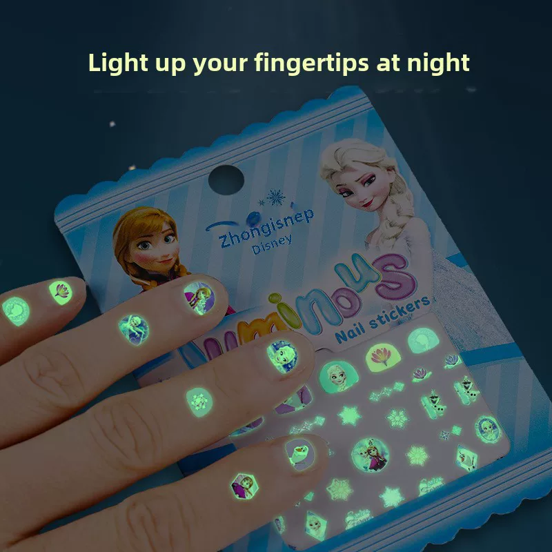 Disney, cartoon nail stickers for princess for nails, children's cute sticker, “Frozen”