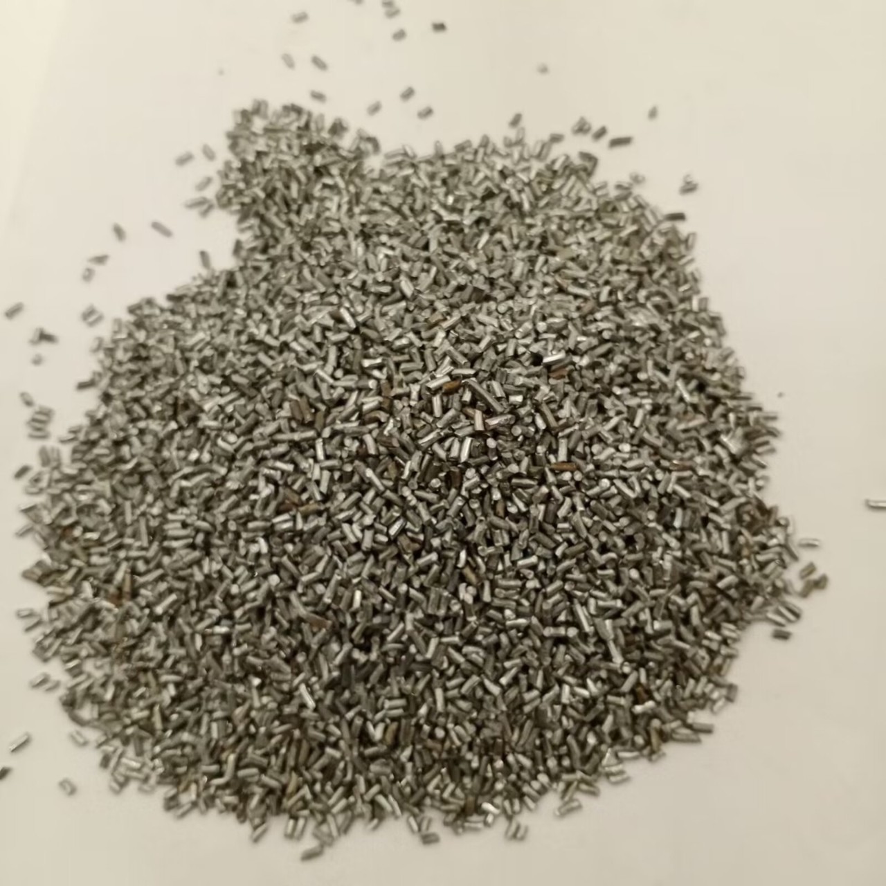 厂家批发钢丝切丸1.5轮胎钢丝喷丸除锈磨料铸造大理石喷砂钢砂