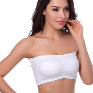 Spot 11 color strapless Bra foreign trade Bandeau Bra word double wrap underwear without steel ring