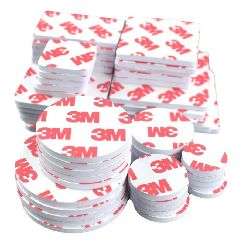 Белый круглый двухсторонний клей для автомобиля с высокой липкой EVA пена двухсторонний клей утолщенный губка пена двухсторонний клей