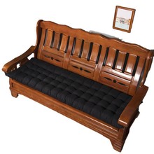 木沙发软垫加厚实木沙发坐垫单个长中式木质珍珠棉垫红木沙发垫