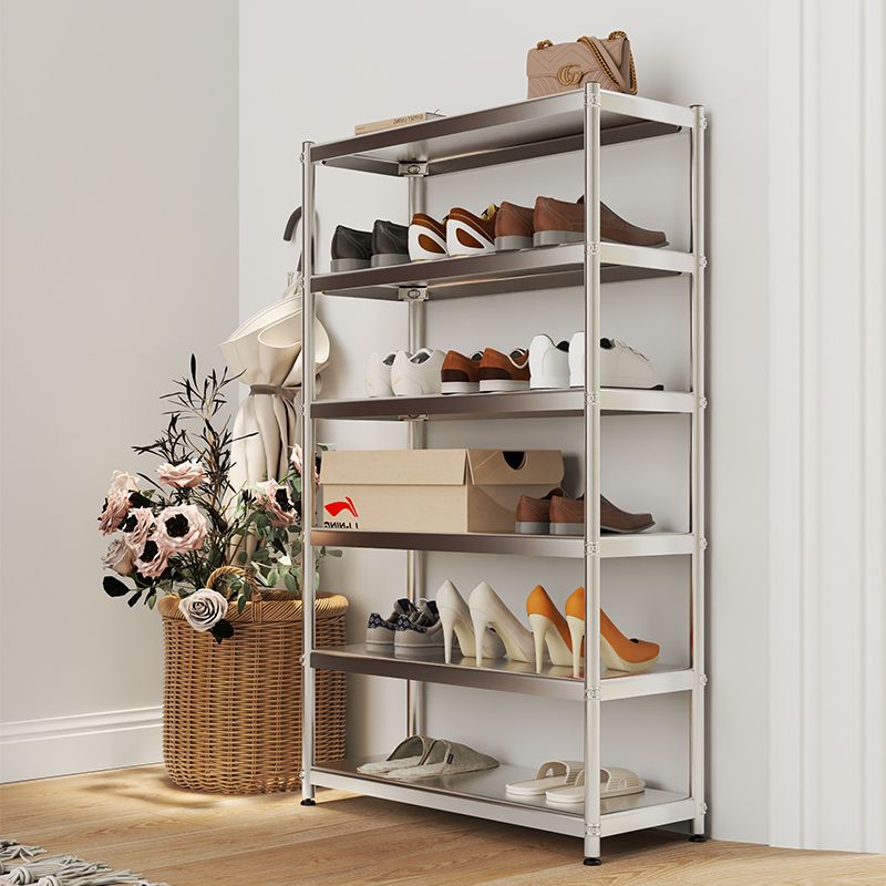 不锈钢鞋架子落地家用简易多层门口卧室置物架宿舍多功能收纳批发