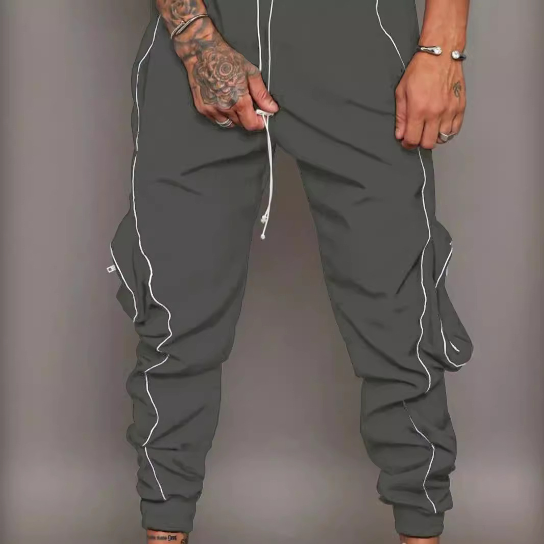 Herren Freizeithose Mit Reflektoren Für Einen Modernen Look_voghion.com