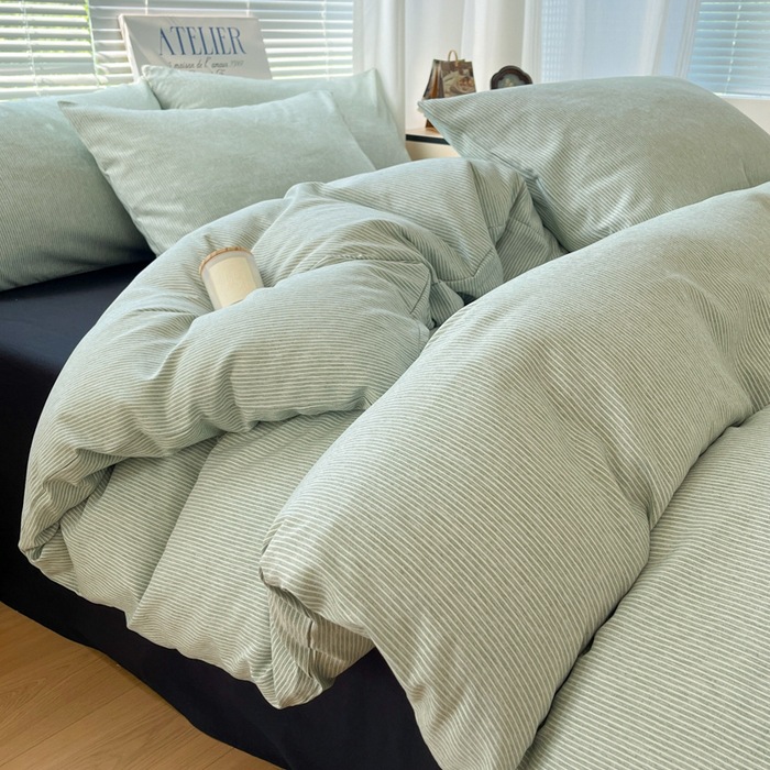 Cama de cuatro piezas de algodón 2025, nueva sábanas de algodón, colcha de cama, cama de cama, dormitorio de estudiantes, tres piezas