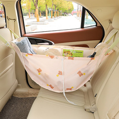 Car Storage Bag Multifunctional Rear Seat Middle Bag Organizer Cute Car Storage Mesh Net Hanging Bag