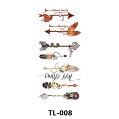 新款小清新花朵紋身貼防水紋身貼可來圖定廠家直銷全新批發