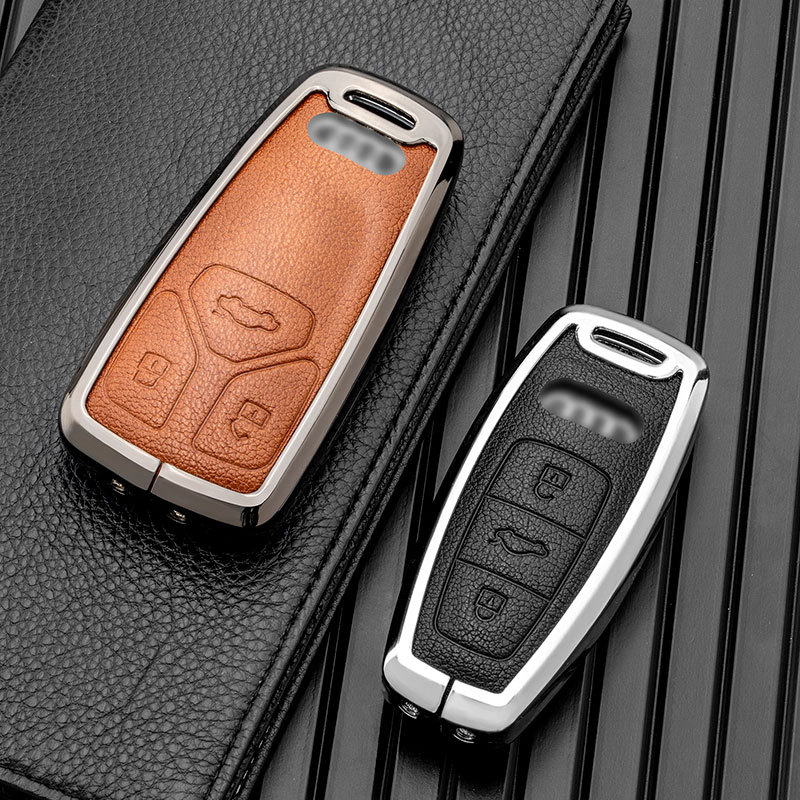 Suitable for Audi A7L Q4 Q5 e-tron A3L A6L new energy RS6 7 Metal all-inclusive key case