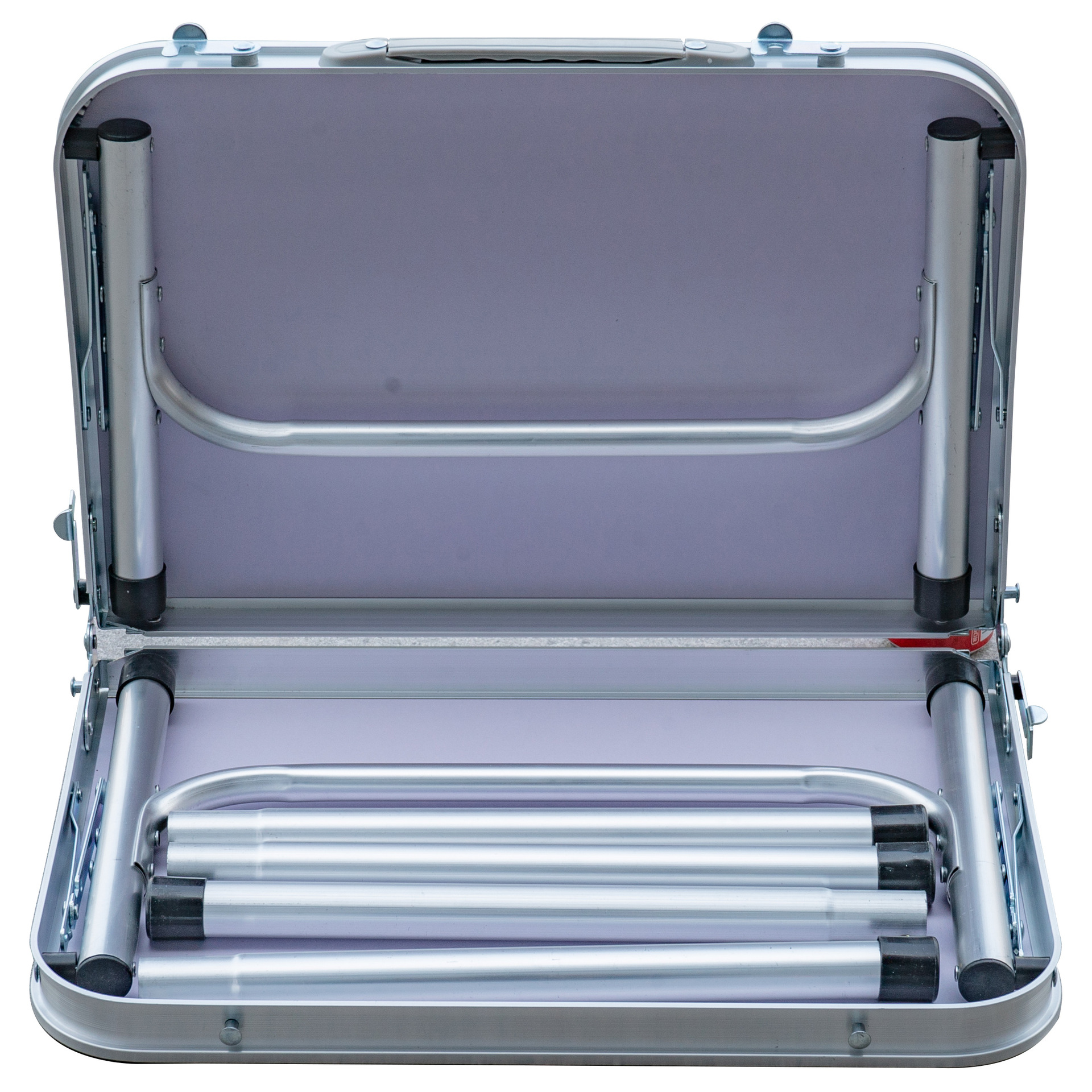 Mesa plegable de camping casual al aire libre, mesa plegable ligera de aleación de aluminio para pestañas de playa, barbacoa de picnic, altura ajustable
