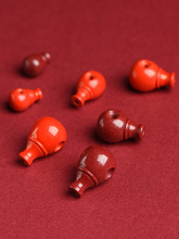 天然原矿朱砂帝王紫金砂三通手链佛珠吊坠手串松石蜜蜡文玩配件