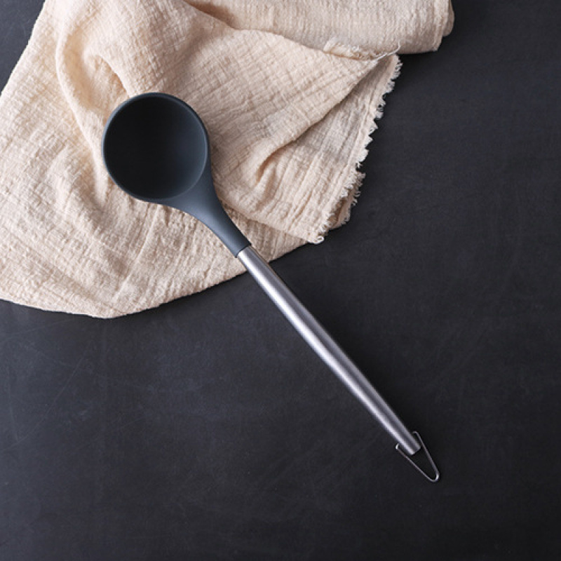 Kit de cocina de silicona mango de acero inoxidable FDA acero inoxidable herramientas de cocina de silicona