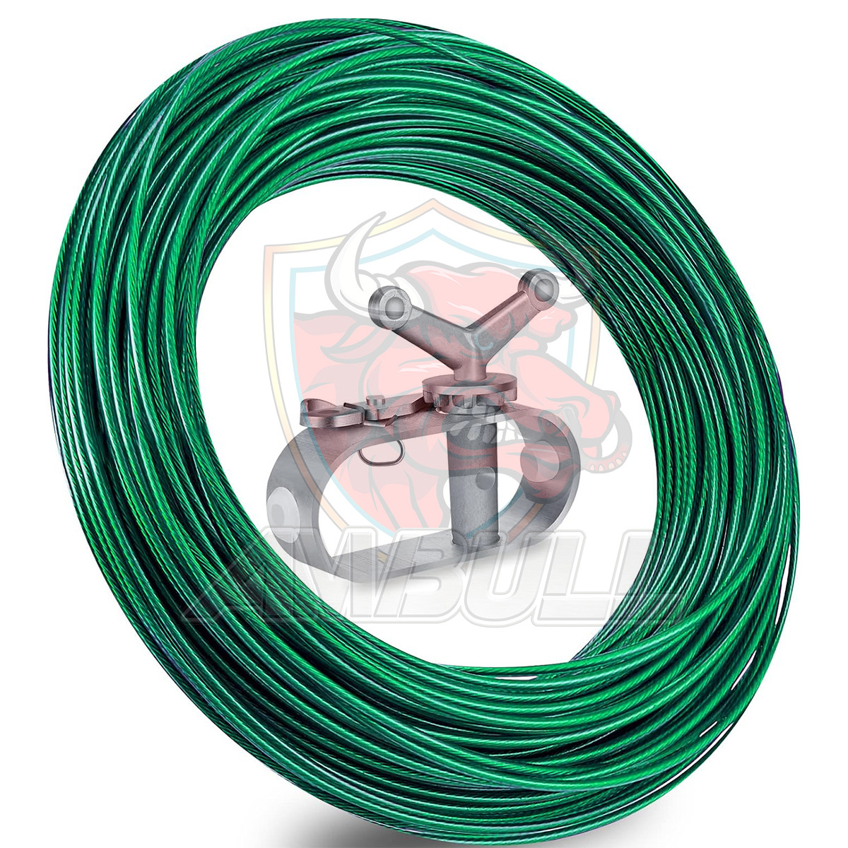 녹색 플라스틱 강선