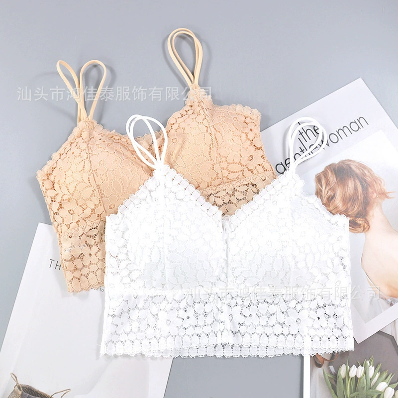 (Cross-border trading), lace comfortable push up bra solar-powered, sexy wireless bra, plus size, lifting effect