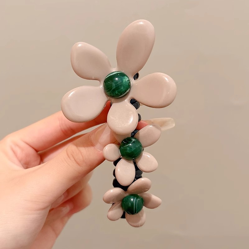 Flores coreanas línea telefónica anillo de cabello princesa cabello de cola de caballo no lastimar tocado de cabello chica onda roja punto de cabello