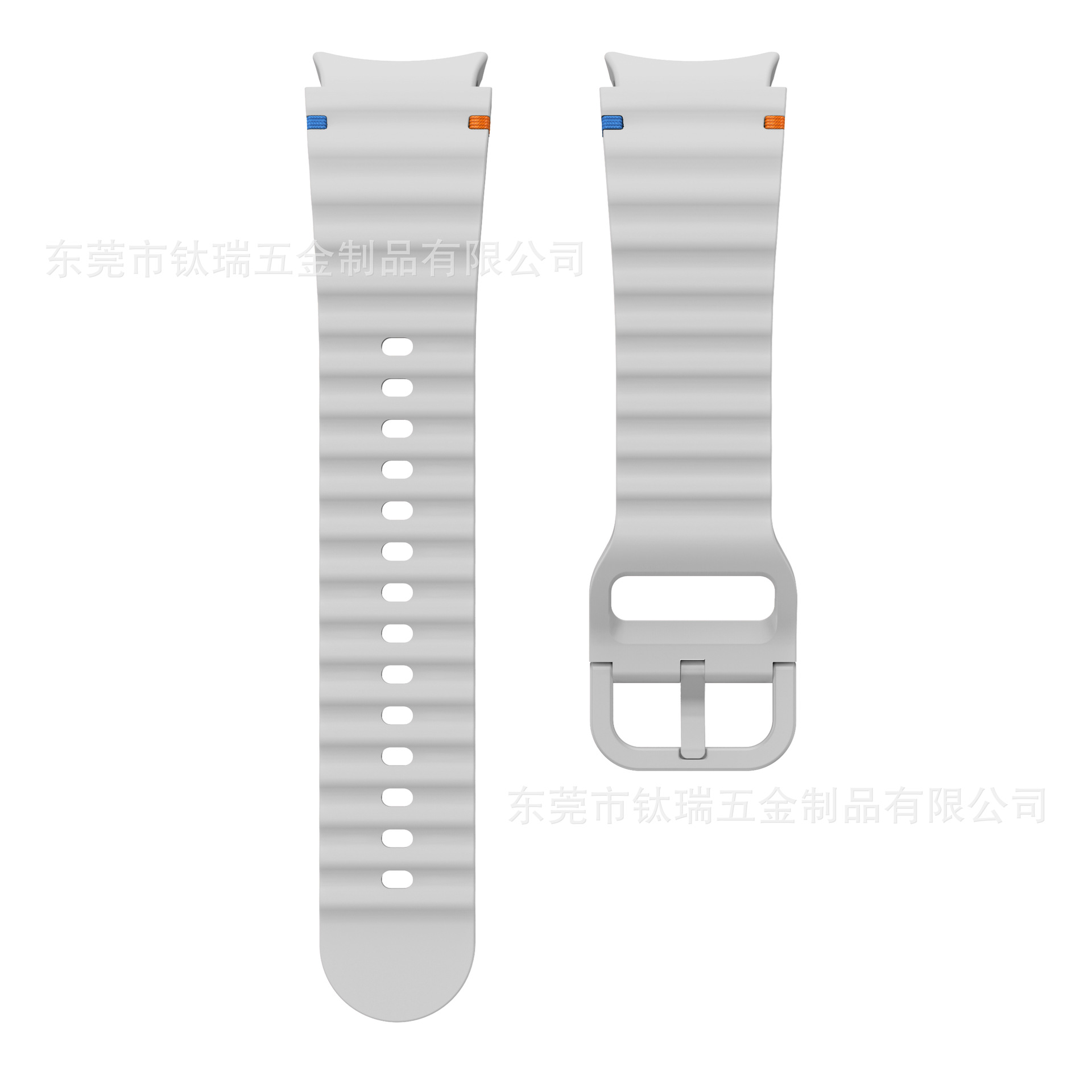 Applicable to the official Galaxy watchFE/6/5/4 with wavy seam silicone strap of Samsung Watch 7 undefined