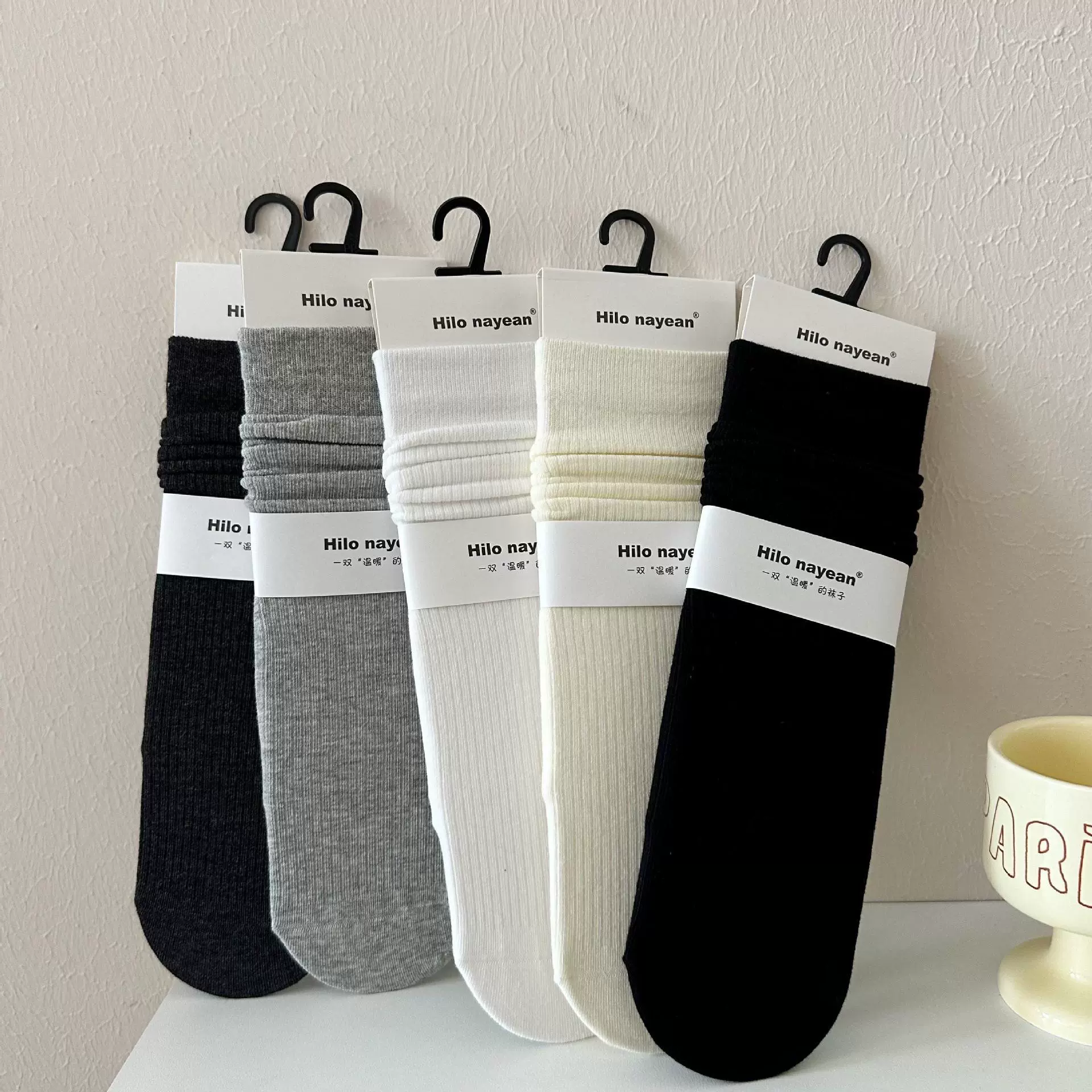 Nanye nayean носки женские осень-зима новые сплошные колоны уловки носки женские хлопковые бескостные женские носки
