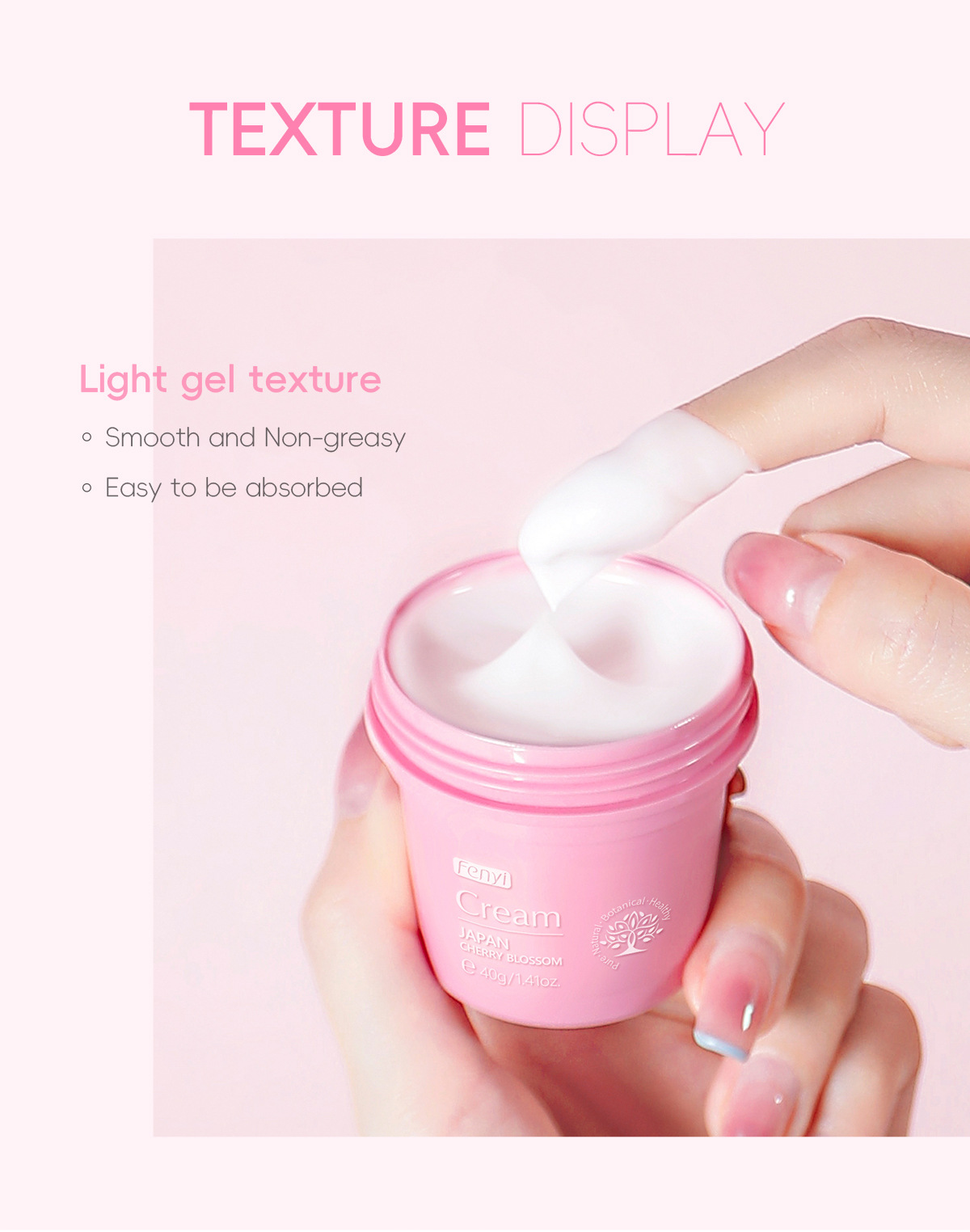 FENYI Cherry Blossom Essence Cream 40g, Autumn and Winter Moisturizing, Hydrating and Nourishing, in stock from the manufacturer undefined