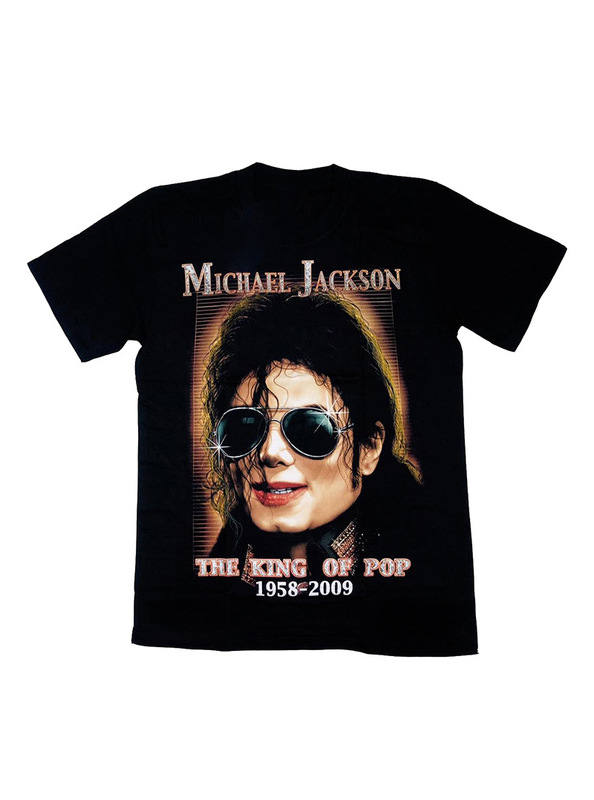 Elvis Presle Michael Jackson 50 Cent Monroe European and American Singer Character Trendy Rock T-Shirt for Men