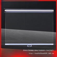 保温柜帘子透明卷帘手拉风幕柜保鲜夜幕帘熟食超市冰箱冷柜拉帘一