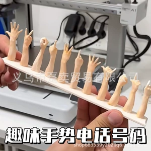 Avtomobil üçün barmaq nömrə işarəsi, jest nömrə ekranı, 3D çap