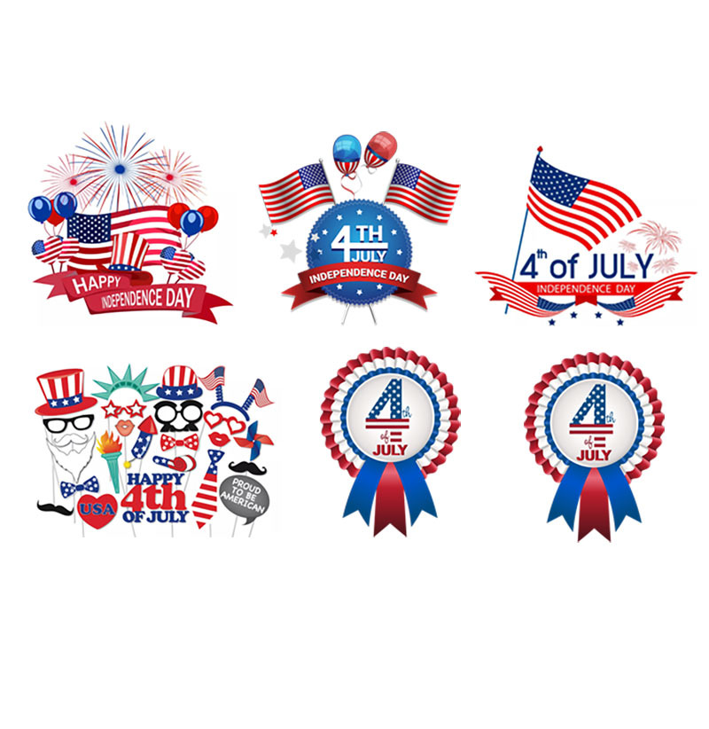 Fiesta transfronteriza del Día de la Independencia, decoración de ventanas de vidrio, pegatinas de pared, 2021 comercio exterior de Amazon