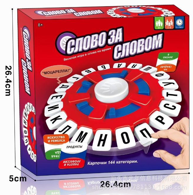 Materiales ABS transfronterizos de alta calidad español portugués juegos de mesa juegos interactivos turntable juguetes de puzzle para niños
