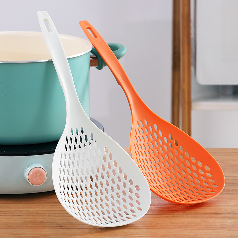 Large Japanese-style Household Lo Noodles Colander Kitchen Long Handle Dumpling Noodle Drainer High Temperature Resistant Draining Spoon