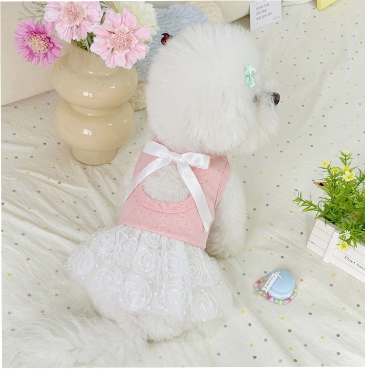 Vestido para cão estilo coreano roupa de princesa doce pet_voghion.com