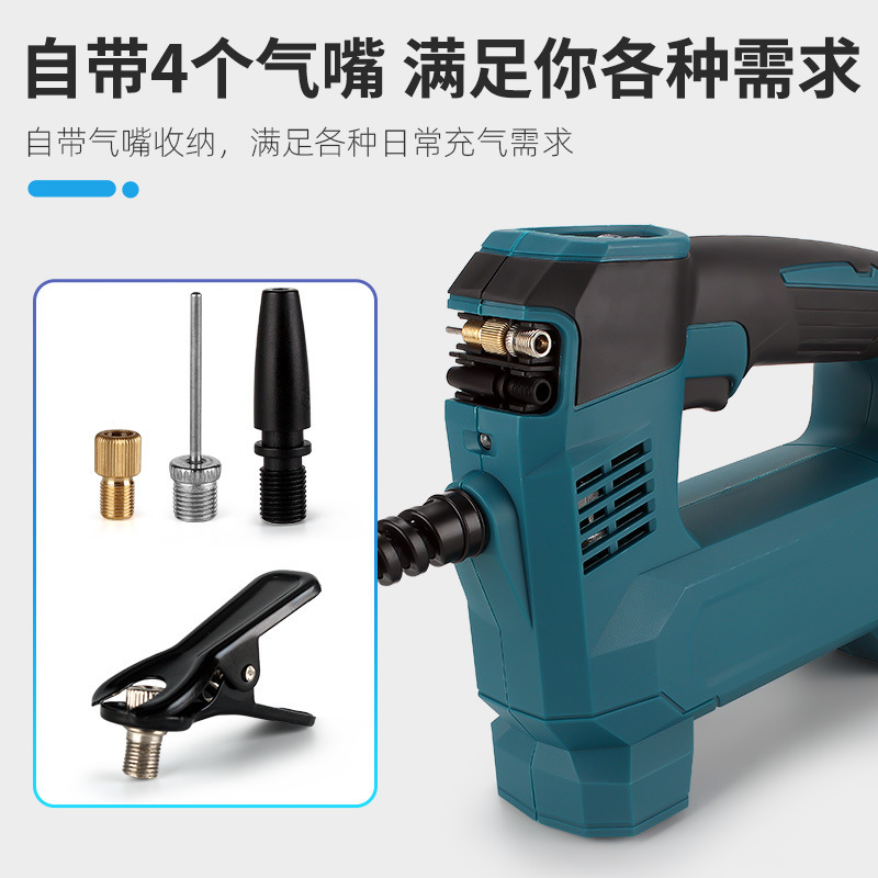 Bomba de aire transfronteriza bomba de aire de carga del coche pequeña batería de litio portátil neumático bomba de aire eléctrica