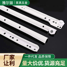 二节粉轨导轨抽屉轨道滑道滑轨加厚电脑桌键盘滑槽衣橱柜静音滑轮