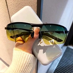 クロスボーダー起爆変色サングラス昼夜両用偏光男型操縦鏡釣り眼鏡夜視運転サングラス