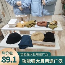 实木腿北欧服装店中岛流水台橱窗展示台包包展示架花店花架花瓶桌