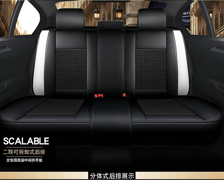 2025 New Model Full Leather Two-Tone Crown All-Season Universal Car Seat Cushion
