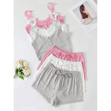 J 89595 Lace Ribbed Backless Bandeau Set �ٽz�ݼy����Ĩ����