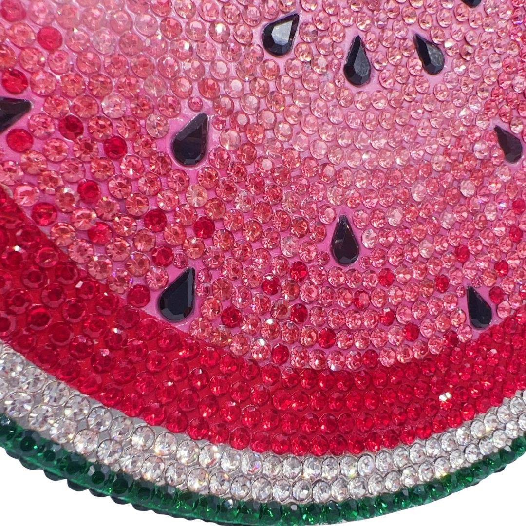 Clutch cross-border sandía con diamantes bolsas de cena Europa y América vestido de fiesta bolsas de noche lujosas bolsas de mano de diamantes de agua