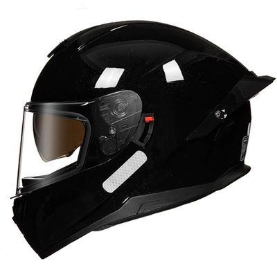 Motosiklet kaskı (dəbilqə) — helmet - star-black-transparent-m