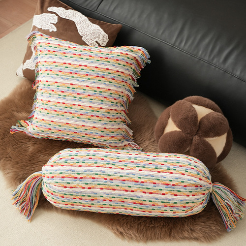 Cross-border foreign trade candy cute dopamine ins style pillow lumbar pillow cushion sofa pillow cover lumbar pillow