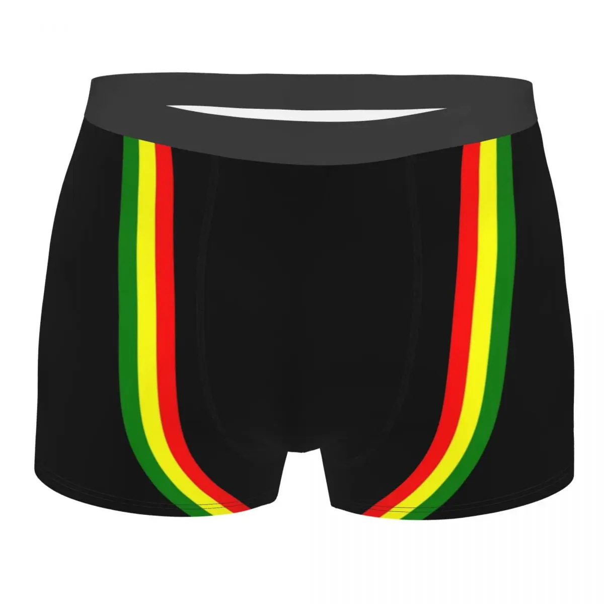 Venta rápida transfronteriza venta caliente 3D transpirable ropa interior casual para hombres color arco iris bóxer pantalones cortos para hombres MP01