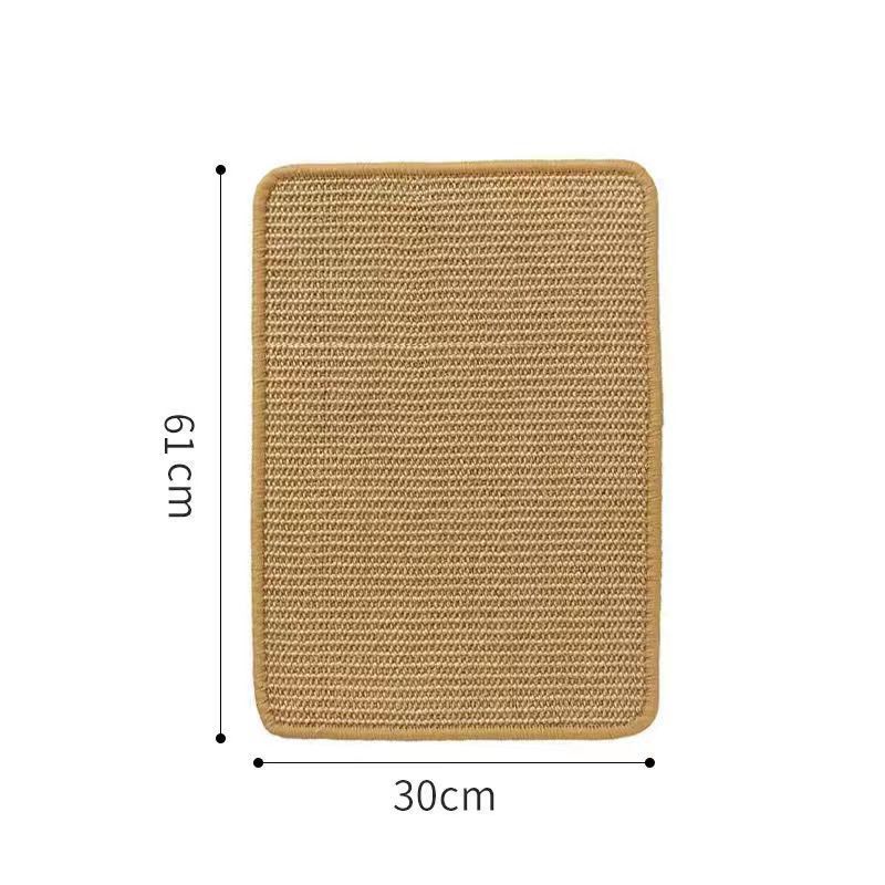 Placa de agarre para gatos de sisal, resistente al desgaste y sin caspa, placa de garra de gato grande, nido de gato integrado, protección de sofá anti-agarre para gatos, almohadilla resistente al agarre