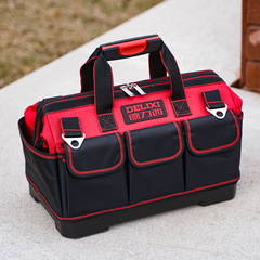 Delixi tool bag multifunctional hardware tool bag wear-resistant thickened canvas bag electrician woodworking portable tool bag