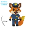 [Color Box] RNF3046 New Police Fox + Building Block Hammer