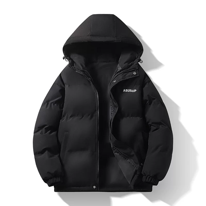Hoody winter down jacket, increased thickness, for elementary school students, autumn/winter warm