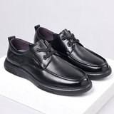 Весенняя кожаная обувь для отдыха для кожаной обуви, большой размер, из натуральной кожи, мягкая подошва, воловья кожа