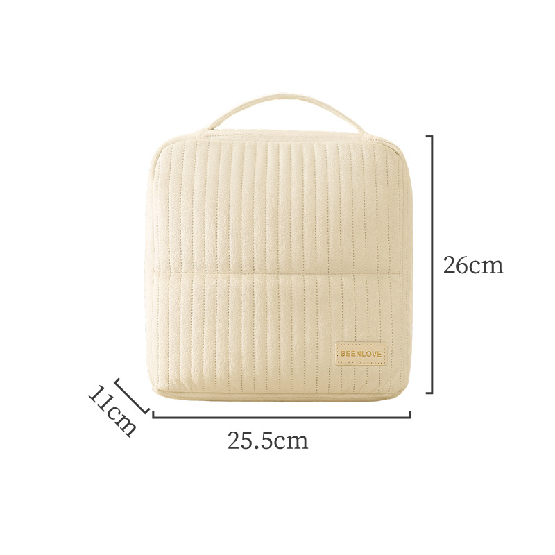 Bolsa de almacenamiento multicapa de terciopelo transfronterizo de Nueva Holanda puede ser vertical conveniente para viajar bolsas de maquillaje portátiles de gran capacidad
