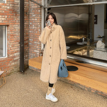 保命大衣2025新羊剪绒皮毛一体围脖毛毛皮草外套羊羔毛女中长款冬