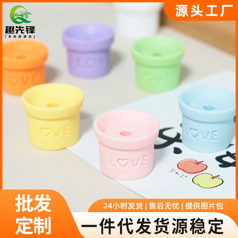 Новые аксессуары для цветочных горшков из смолы с героями мультфильмов, креативные автомобильные аксессуары, украшение для центральной консоли, качели, цветочные горшки, ювелирные аксессуары