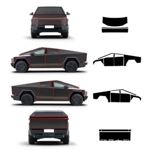 Tesla Cybertruck üçün xüsusi Tpu parlaq qara avtomobil boya qoruyucu film