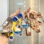 入油液体爆闪可爱钥匙链