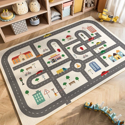 Easy to Clean, Large Carpet – Avtomobil döşəmə paspasları - parking-lot-mat-4-80120cm-crystal-velvet